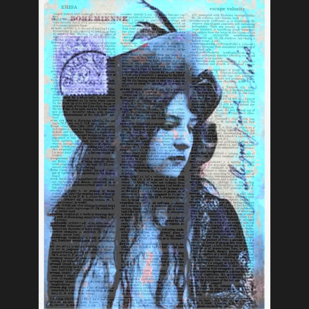 Boho Gypsy Blues Hippie Dictionary Art Print Decor